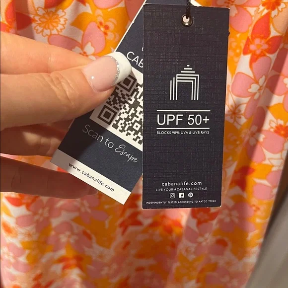 Cabana Life Floral Sleeveless Dress Large NWT - Picture 7 of 7